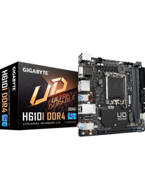 Gigabyte H610I DDR4 Ultra Durable Intel 1700 Socket Motherboard  Mini-ITX  2x DDR4 Slots  1x M.2 Socket  GbE LAN  1x D-Sub / 2x DisplayPorts / 1x HDMI Port