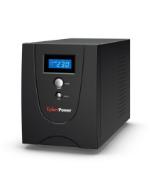 CyberPower Value 2200VA Line Interactive Tower UPS  1320W  LCD Display  6x IEC  AVR Energy Saving  Configurable Alarm