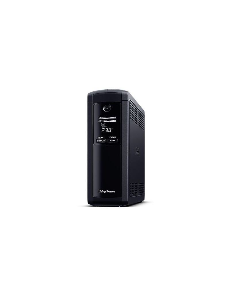 CyberPower Value Pro 1200VA Line Interactive Tower UPS  720W  LCD Display  8x IEC  AVR Energy Saving  1Gbps Ethernet