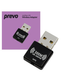 Prevo USBW4 300Mbps N300 USB Wireless Network Adapter