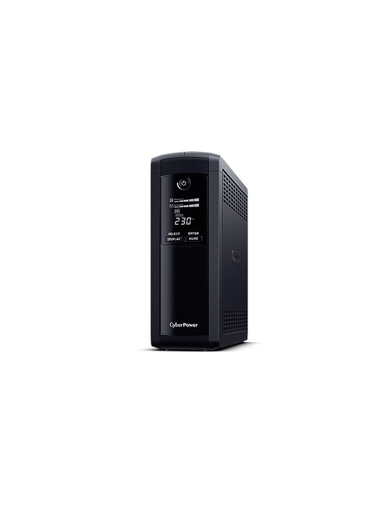 CyberPower Value Pro 1600VA Line Interactive Tower UPS  960W  LCD Display  8x IEC  AVR Energy Saving  1Gbps Ethernet