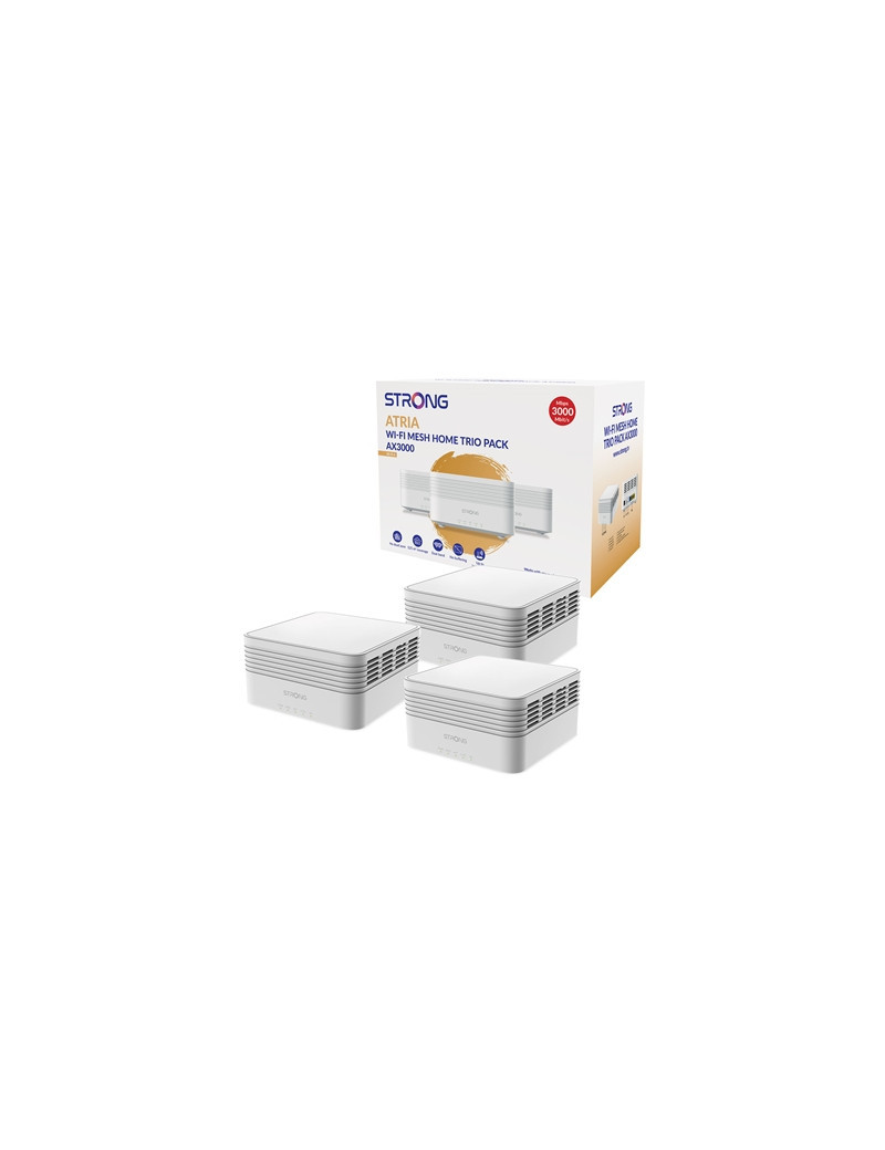 Strong MESHTRIAX3000UK AX3000 Whole Home Wi-Fi 6 Mesh System (3 Pack) - 5 000sq.ft Coverage