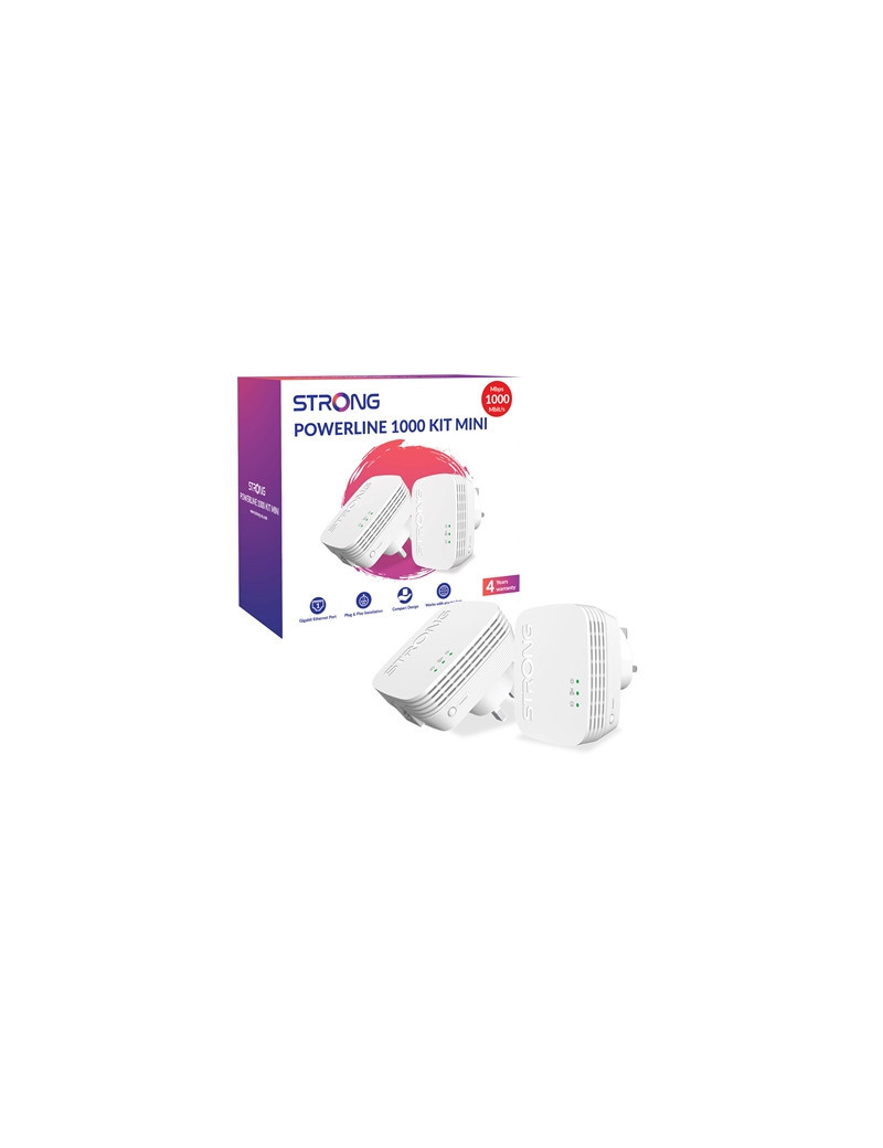 Strong POWERL1000DUOMINIUK AV1000 Mini Powerline Kit (2 Pack)