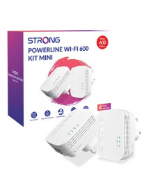 Strong POWERLWF600DUOMINIUK AV600 Mini WI-FI Powerline Kit (2 Pack)