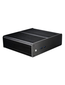 Akasa Euler T Plus Thin Mini ITX Case for Intel LGA1700  Fanless  Aluminium  VESA Mountable