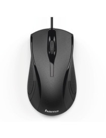 Hama MC-200 Wired Optical Mouse  1000 DPI  USB  3 Buttons  Black