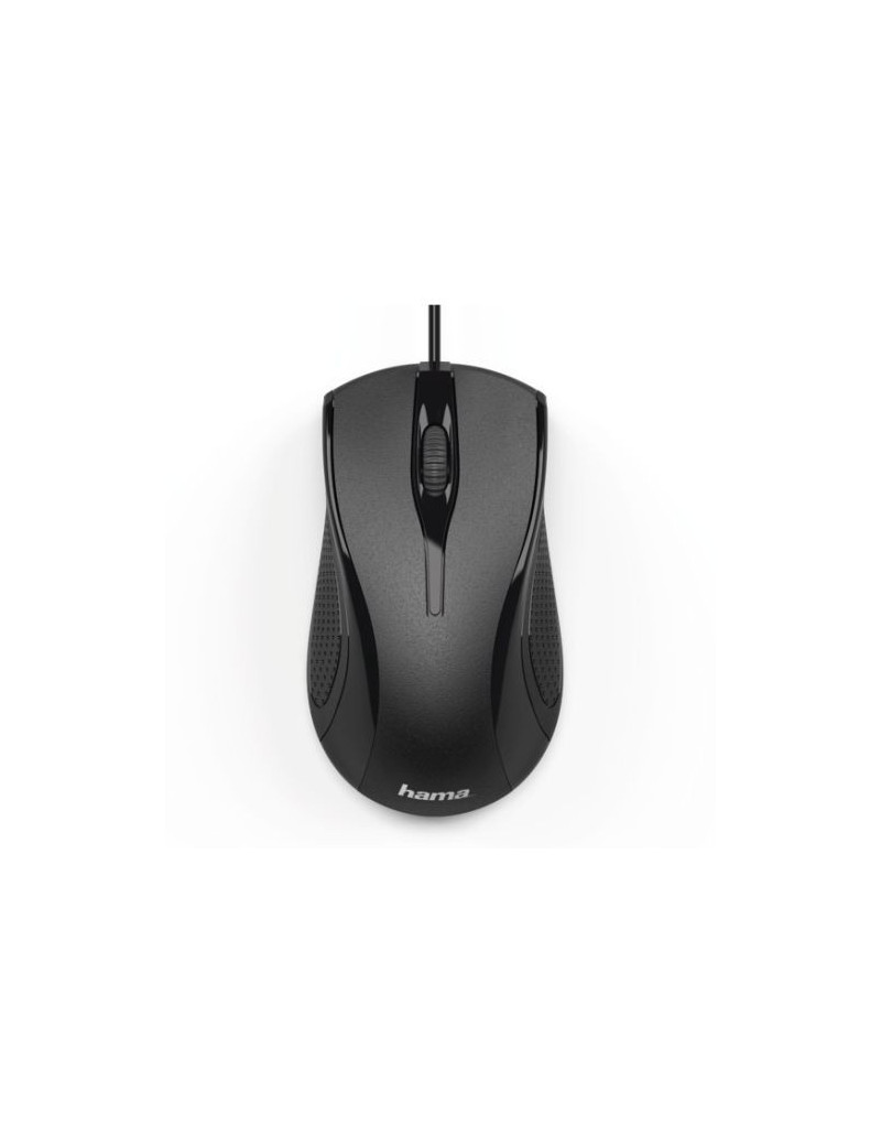 Hama MC-200 Wired Optical Mouse  1000 DPI  USB  3 Buttons  Black