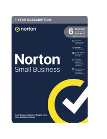 Norton Small Business  Antivirus Software  6 Devices  1-year Subscription  Includes 250GB of Cloud Storage  Dark Web Monitoring  Private Browser  24/7 Business Support  Activation Code by email - ESD