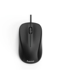 Hama MC-300 Wired Optical Mouse  1200 DPI  USB  3 Buttons  Black