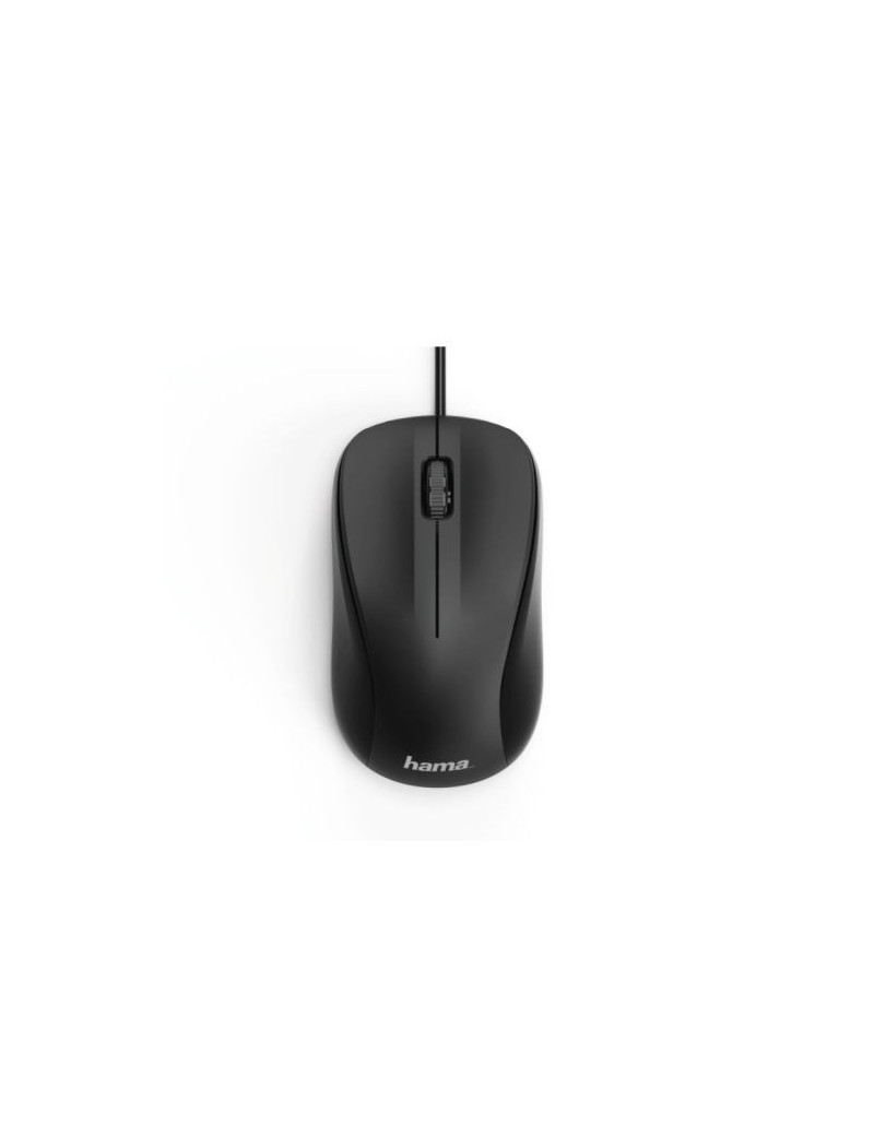 Hama MC-300 Wired Optical Mouse  1200 DPI  USB  3 Buttons  Black