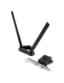 Asus (PCE-BE92BT) BE9400 Wi-Fi 7 Tri-Band PCI Express Adapter  Bluetooth 5.4  WPA3  External Base/Antennas