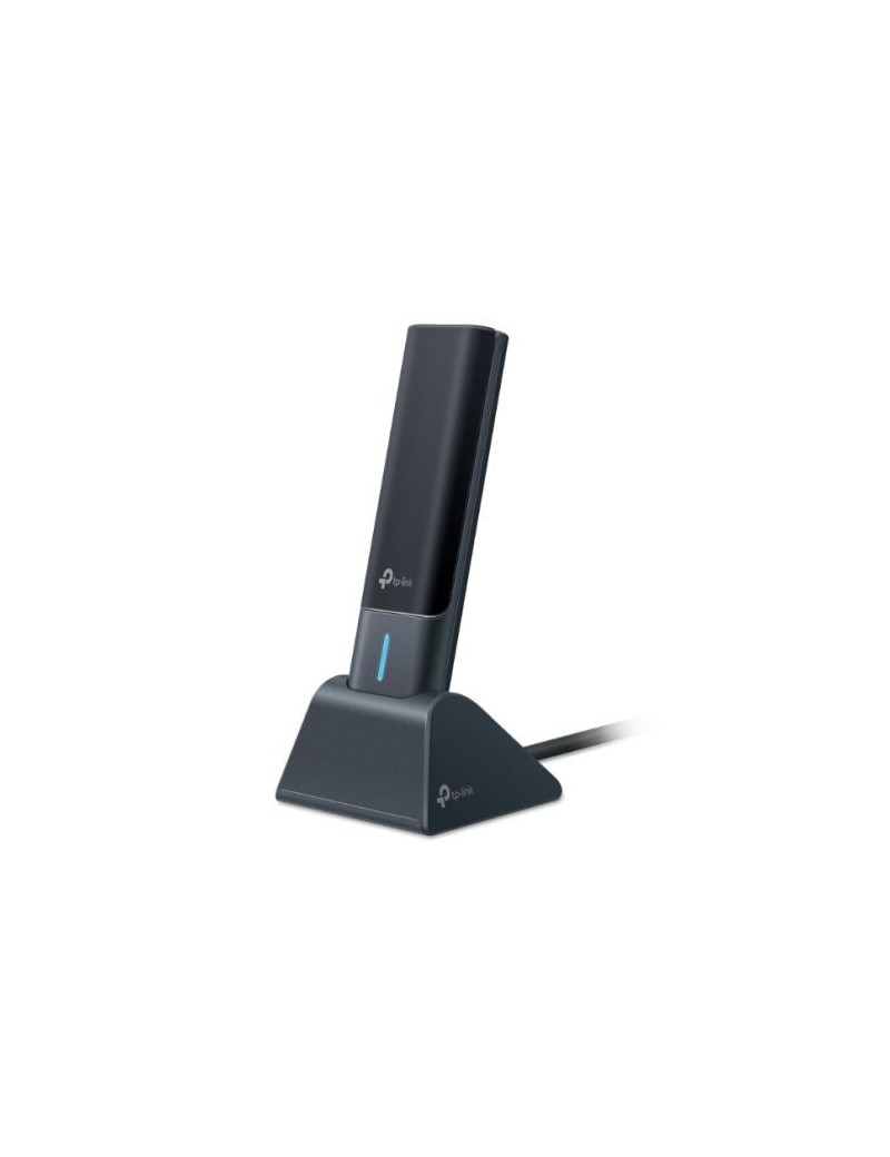 TP-LINK (Archer TXE70UH) AXE5400 Wi-Fi 6E High Gain Wireless USB Adapter  Tri-Band  USB 3.0  MU-MIMO  OFDMA  WPA3  Cradle