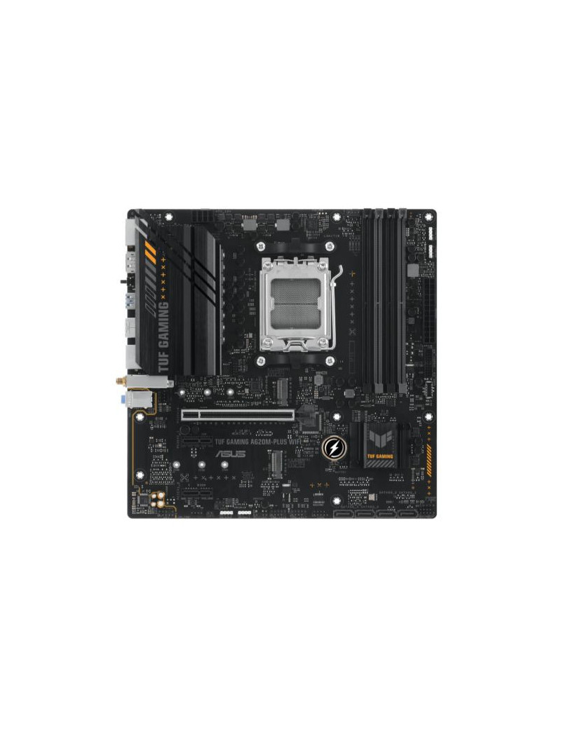 Asus TUF GAMING A620M-PLUS WIFI  AMD A620  AM5  Micro ATX  4 DDR5  HDMI  2 DP  Wi-Fi 6  2.5G LAN  PCIe4  2x M.2