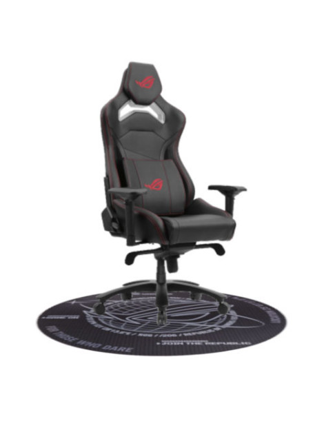 Asus ROG Chariot Core Gaming Chair  Steel Frame  PU Leather  Memory-Foam Lumbar  4D Armrests  145° Recline *FREE ROG Cosmic Polyester Floor Mat*