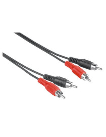 Hama 2x RCA Plugs to 2x RCA Plugs  1.5 Metre