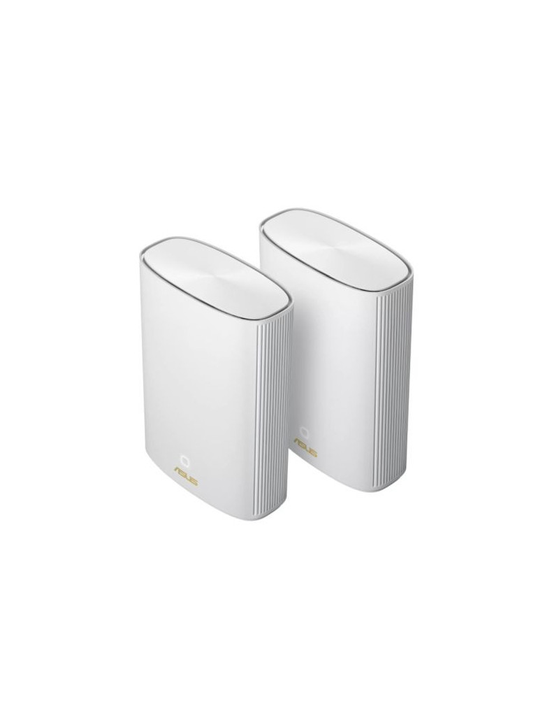 Asus (ZenWiFi AX Hybrid (XP4)) AX1800 Dual Band Mesh Wi-Fi 6 Hybrid System w/ Built-in 1300Mbps AV2 Powerline  2 Pack  White