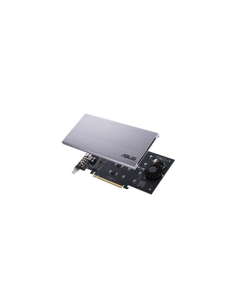 Asus Hyper M.2 x16 Card V2  Connect 4 x PCIe 3.0 M.2 SSDs through the PCIe x8 or x16 slot