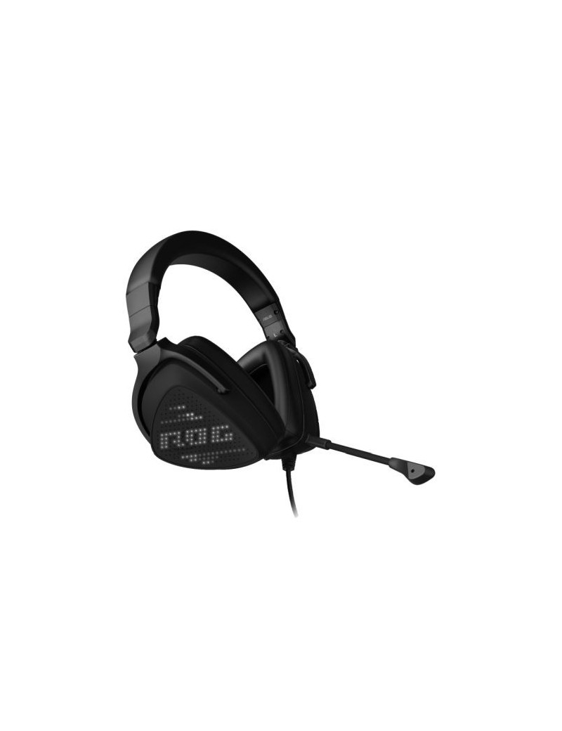 Asus ROG DELTA S Animate Lightweight Gaming Headset  USB-C/USB-A  Hi-Fi ESS Quad-DAC  Boom Mic  Customisable AniMe Matrix Display