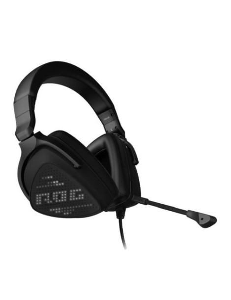 Asus ROG DELTA S Animate Lightweight Gaming Headset  USB-C/USB-A  Hi-Fi ESS Quad-DAC  Boom Mic  Customisable AniMe Matrix Display