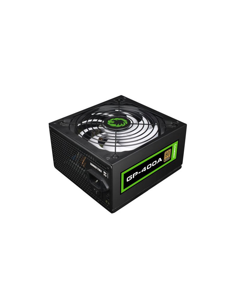 GameMax 400W GP400A PSU  Fully Wired  12cm Fan  80+ Bronze  Black Mesh Cables  Power Lead Not Included