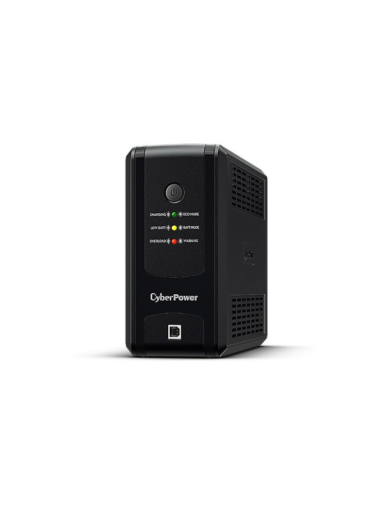 CyberPower UT 850VA Line Interactive Tower UPS  425W  LED Indicators  4x IEC  AVR Energy Saving  Up to 1Gbps Ethernet