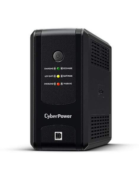 CyberPower UT 850VA Line Interactive Tower UPS  425W  LED Indicators  4x IEC  AVR Energy Saving  Up to 1Gbps Ethernet