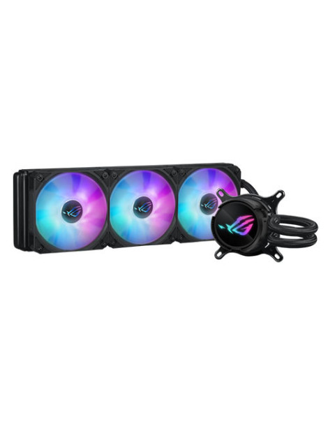 Asus ROG STRIX LC III 360 ARGB Liquid CPU Cooler  360mm  7th Gen v2 Asetek Pump  ARGB Fans  Rotatable Water Block