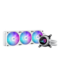 Asus ROG STRIX LC III 360 ARGB White Liquid CPU Cooler  360mm  7th Gen v2 Asetek Pump  ARGB Fans  Rotatable Water Block