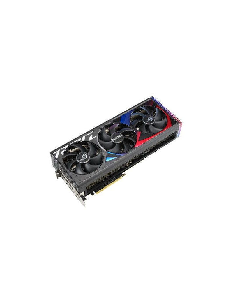 Asus ROG STRIX RTX4080 SUPER OC  PCIe4  16GB DDR6X  2 HDMI  3 DP  2670MHz Clock  RGB Lighting  Overclocked