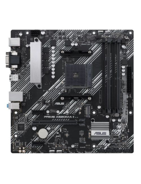 Asus PRIME A520M-A II/CSM - Corporate Stable Model  AMD A520  AM4  Micro ATX  4 DDR4  VGA  HDMI  DP  M.2