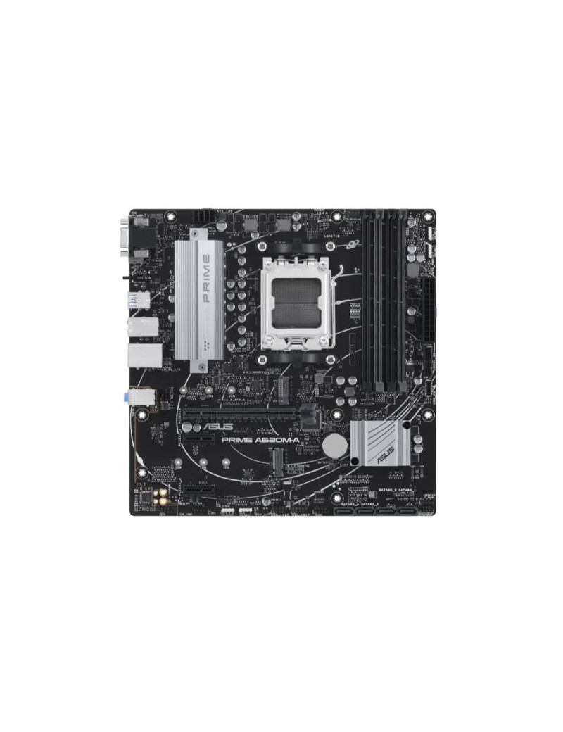 Asus PRIME A620M-A-CSM - Corporate Stable Model  AMD A620  AM5  Micro ATX  4 DDR5  VGA  HDMI  DP  GB LAN  PCIe4  2x M.2