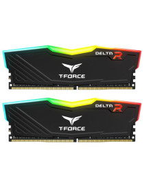 Team T-Force Delta RGB 16GB Kit (2 x 8GB)  DDR4  3200MHz (PC4-25600)  CL16  XMP 2.0  DIMM Memory  Black