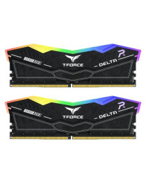 Team T-Force Delta RGB 32GB Kit (2 x 16GB)  DDR5  6000MHz (PC5-48000)  CL38  ECC  XMP 3.0  PMIC  DIMM Memory  Black