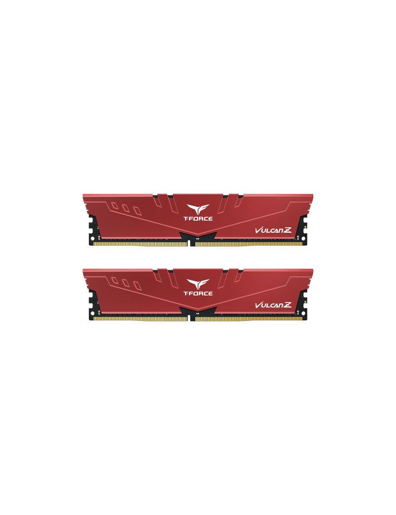 Team T-Force Vulcan Z 16GB Kit (2 x 8GB)  DDR4  3200MHz (PC4-25600)  CL16  XMP 2.0  DIMM Memory  Red