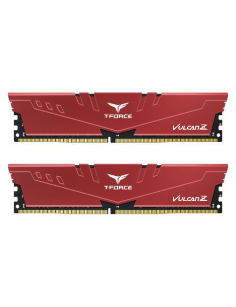 Team T-Force Vulcan Z 16GB Kit (2 x 8GB)  DDR4  3200MHz (PC4-25600)  CL16  XMP 2.0  DIMM Memory  Red