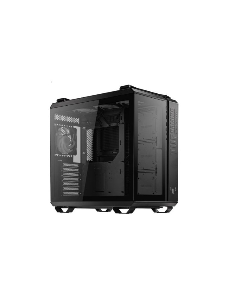 Asus TUF Gaming GT502 Plus Case w/ Front & Side Glass Windows  ATX  Dual Chamber  Modular Design  4x ARGB Fans & Lighting Hub  USB-C  Carry Handles  Black