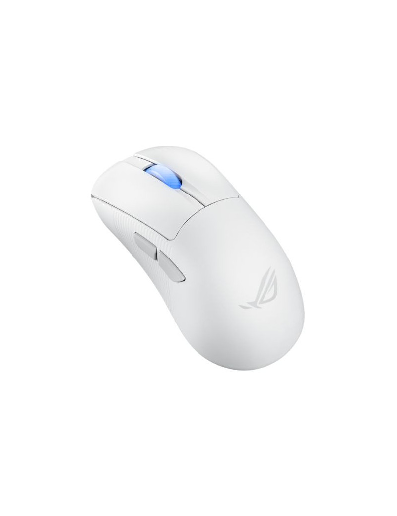 Asus ROG Keris II Ace Wireless Lightweight Gaming Mouse  Wired/Wireless/Btooth  AimPoint Pro Sensor  Polling Rate Booster  42000 DPI  RGB  White