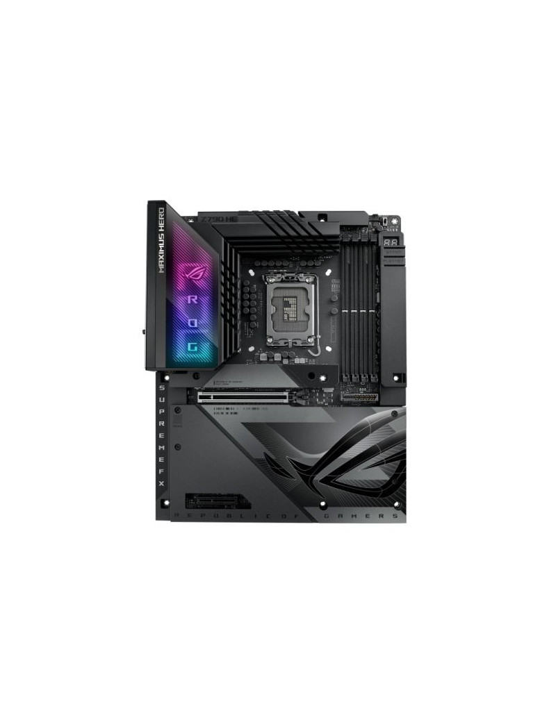 Asus ROG MAXIMUS Z790 HERO BTF  Intel Z790  1700  ATX  4 DDR5  HDMI  2 Thunderbolt  Wi-Fi 7  2.5G LAN  PCIe5  RGB  5x M.2  Advanced BTF *Requires a BTF Compatible Chassis*