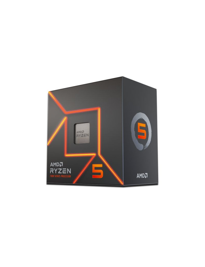 AMD Ryzen 5 7600 CPU w/ Wraith Stealth Cooler  AM5  3.8GHz (5.1 Turbo)  6-Core  65W  38MB Cache  5nm  7th Gen  Radeon Graphics