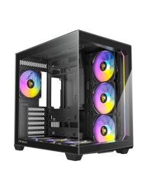 ANTEC Constellation C5 Black ARGB Case  270' Full-view tempered glass  Dual Chamber  Support back-connect motherboards  7 x ARGB PWM fans with built-in fan controller  ATX  Micro-ATX  ITX