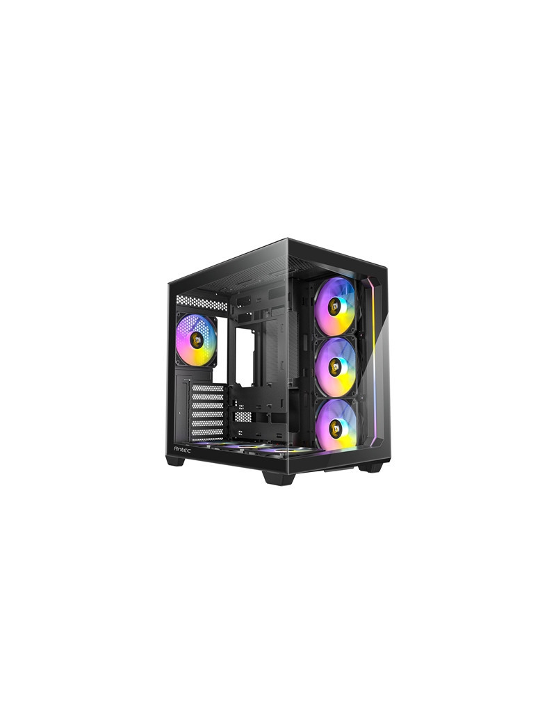 ANTEC Constellation C5 Black ARGB Case  270' Full-view tempered glass  Dual Chamber  Support back-connect motherboards  7 x ARGB PWM fans with built-in fan controller  ATX  Micro-ATX  ITX