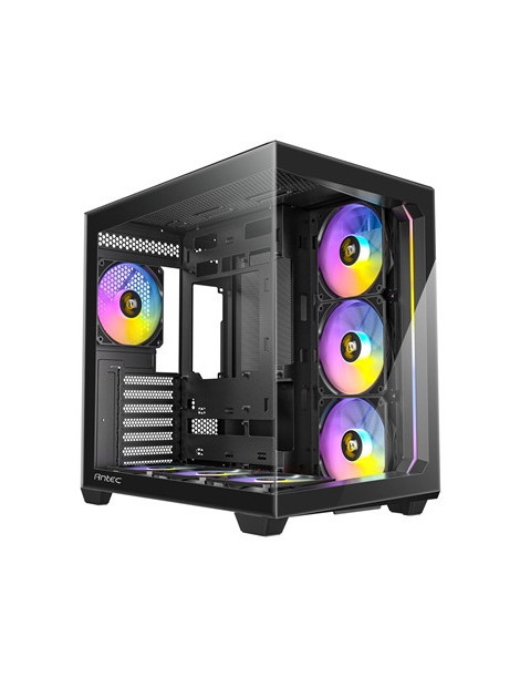 ANTEC Constellation C5 Black ARGB Case  270' Full-view tempered glass  Dual Chamber  Support back-connect motherboards  7 x ARGB PWM fans with built-in fan controller  ATX  Micro-ATX  ITX