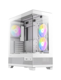 ANTEC CX700 Mid Tower Gaming Case  White  270 Full-View Tempered Glass  6 x 120mm RGB Fans  1 x USB 3.0 / 1 x USB Type-C  ATX  Micro ATX  ITX