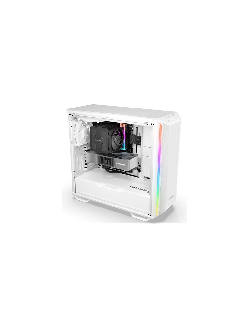 be quiet! Dark Base 701 Full Tower Gaming PC Case  White  3 x Silent Wings 4 Fans  ARGB with Controller