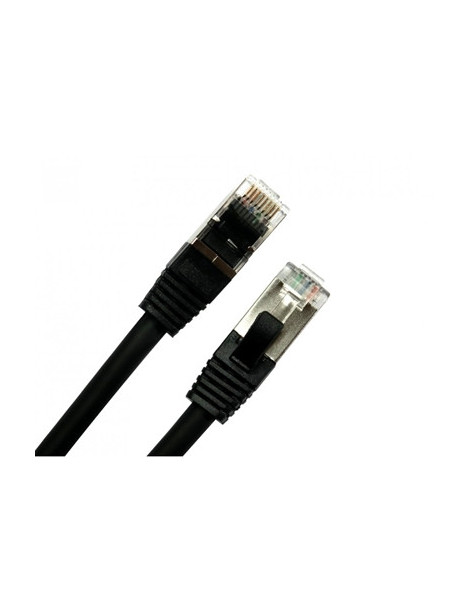 1m CAT 8.1 LSZH S/FTP 26AWG Networking Cable  Black