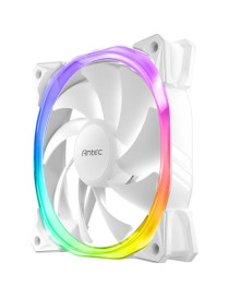 Antec Fusion Case Fan 120mm ARGB  White  Upto 2000RPM  57.93CFM Airflow  31.24dB Max  4-pin PWM 3-pin LED