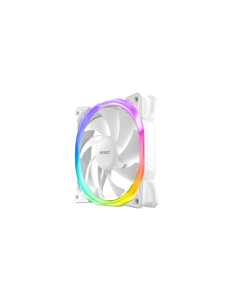 Antec Fusion Case Fan 120mm ARGB  White  Upto 2000RPM  57.93CFM Airflow  31.24dB Max  4-pin PWM 3-pin LED