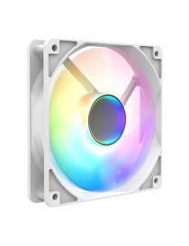 CIT Halo 120mm Infinity ARGB White 4-Pin PWM High-Performance PC Cooling Fan with Addressable RGB Lighting and Superior Airflow