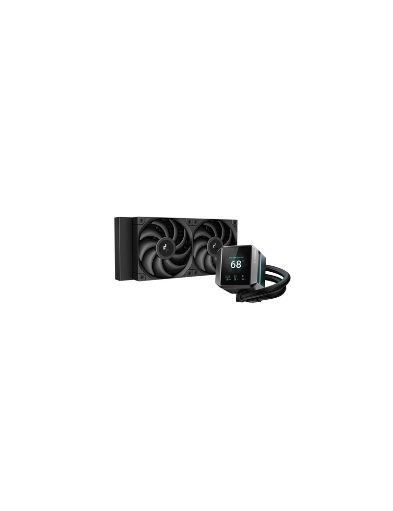 DeepCool Mystique 240 CPU Cooler  Personalized Cooling with 2.8“ TFT LCD Screen and Enhanced Pump Performance  5 year warranty