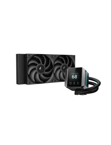 DeepCool Mystique 240 CPU Cooler  Personalized Cooling with 2.8“ TFT LCD Screen and Enhanced Pump Performance  5 year warranty